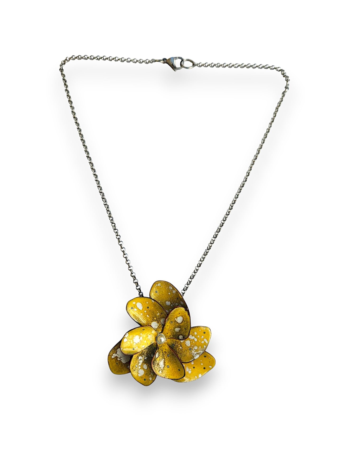 Yellow Single Blossom Necklace