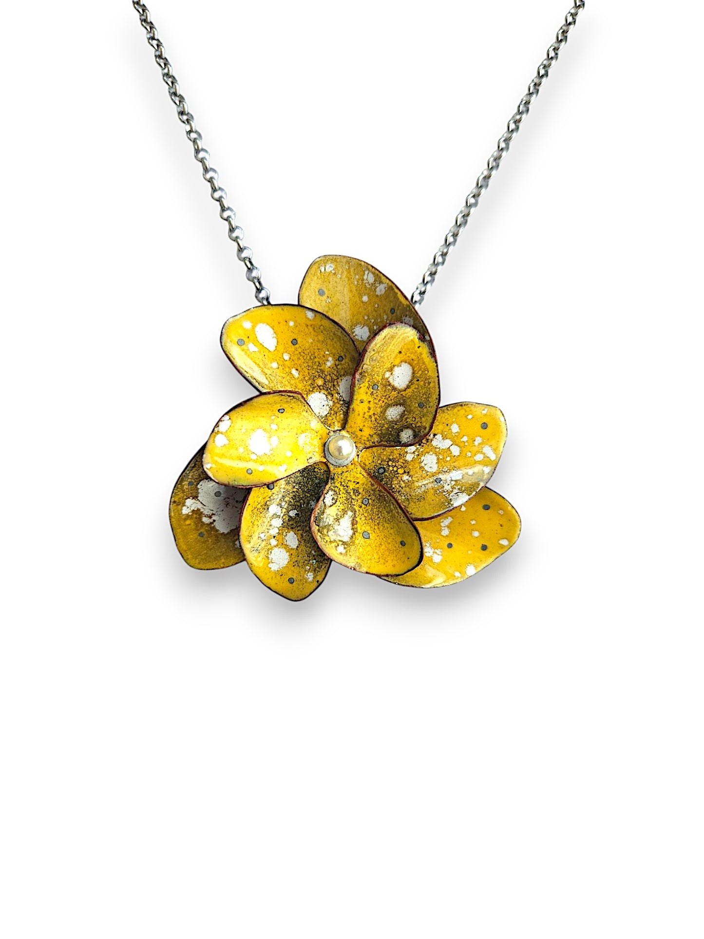 Yellow Single Blossom Necklace