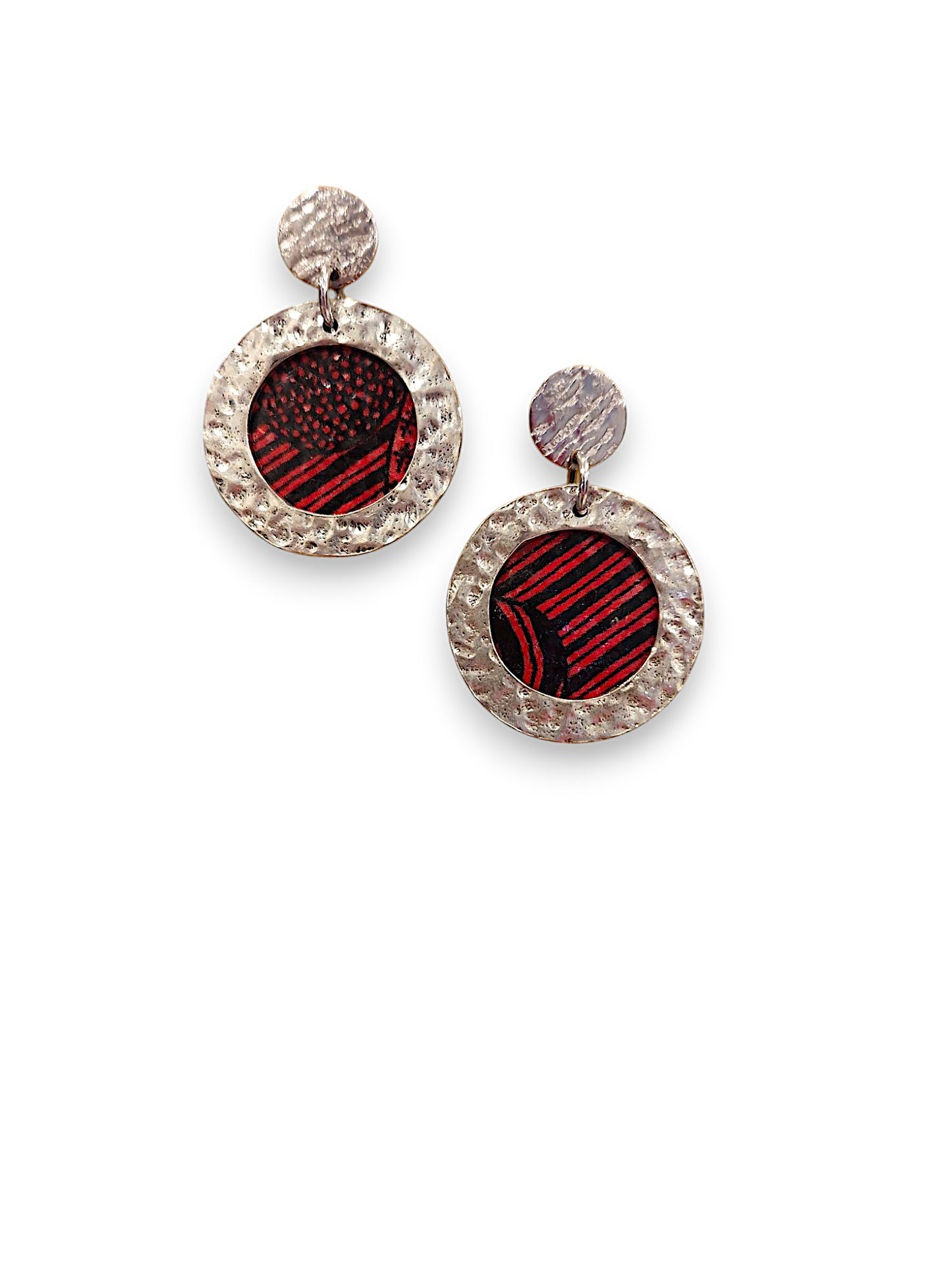 Red Decal Earrings