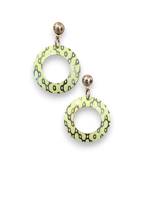 Retro Lime Earrings