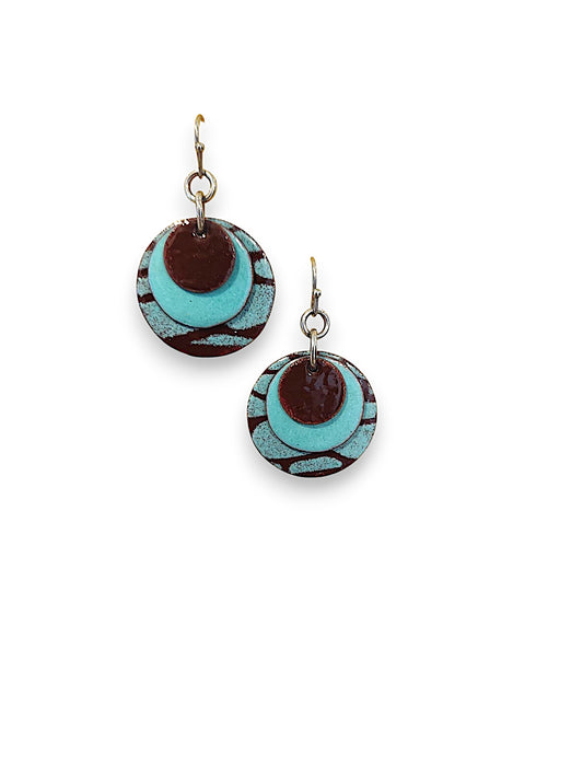 Mint Chocolate Chip Earrings