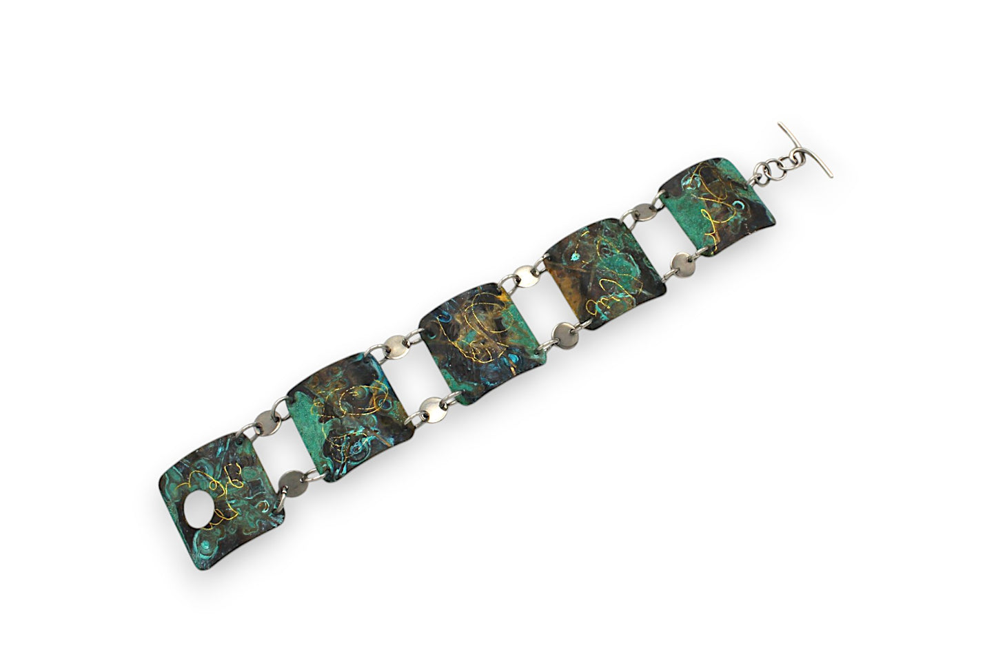 Relics Patinated Tile Bracelet