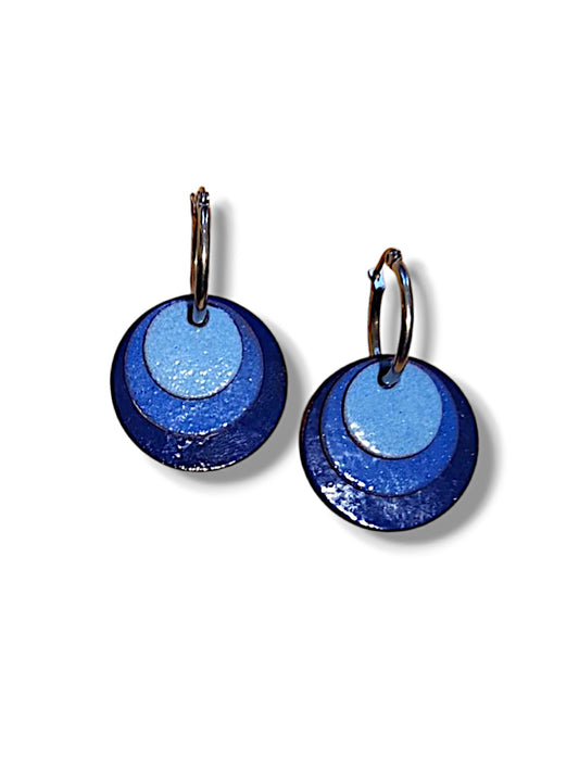 Blues Hoop Earrings