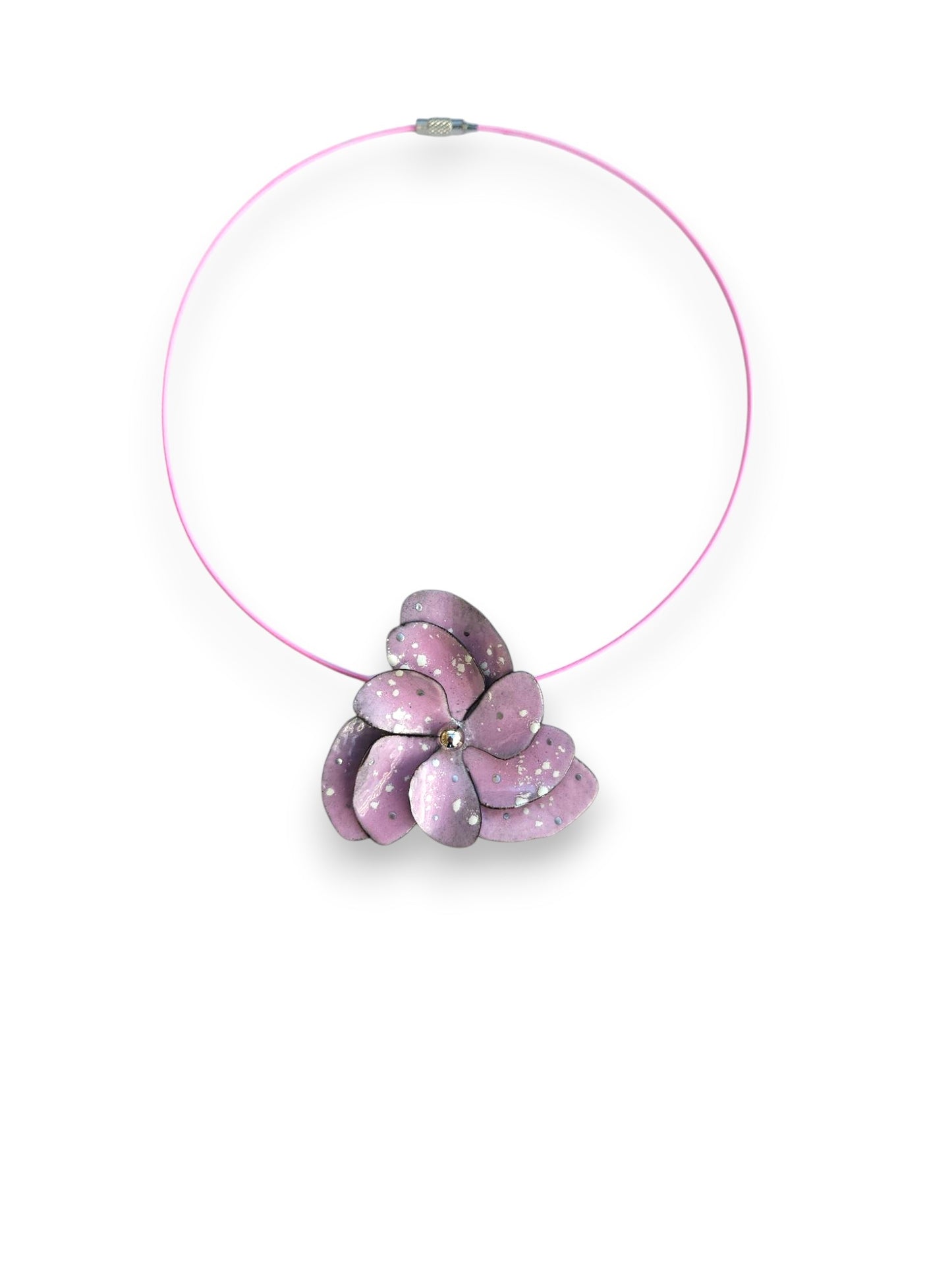 Pink Single Blossom Necklace