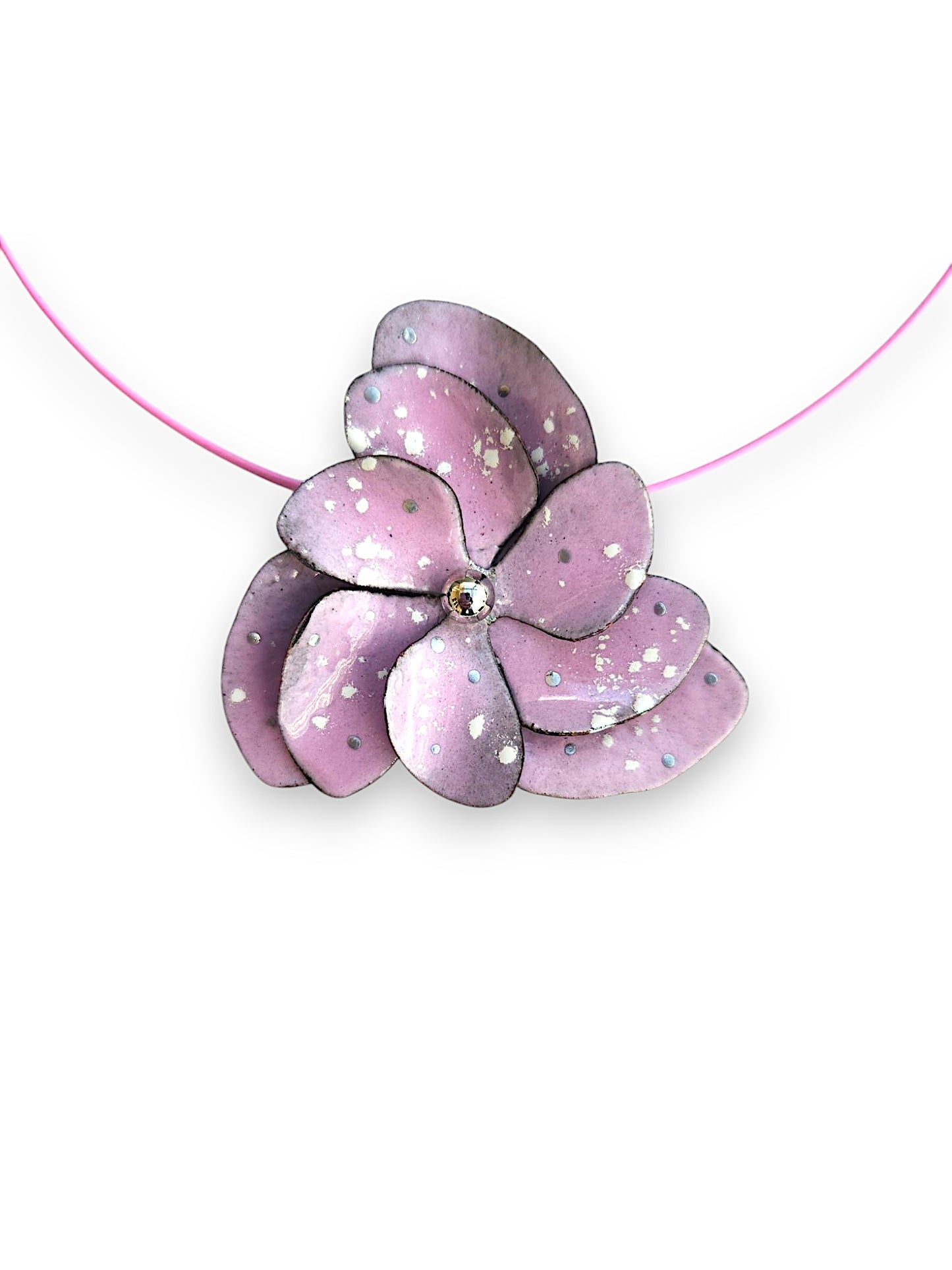 Pink Single Blossom Necklace