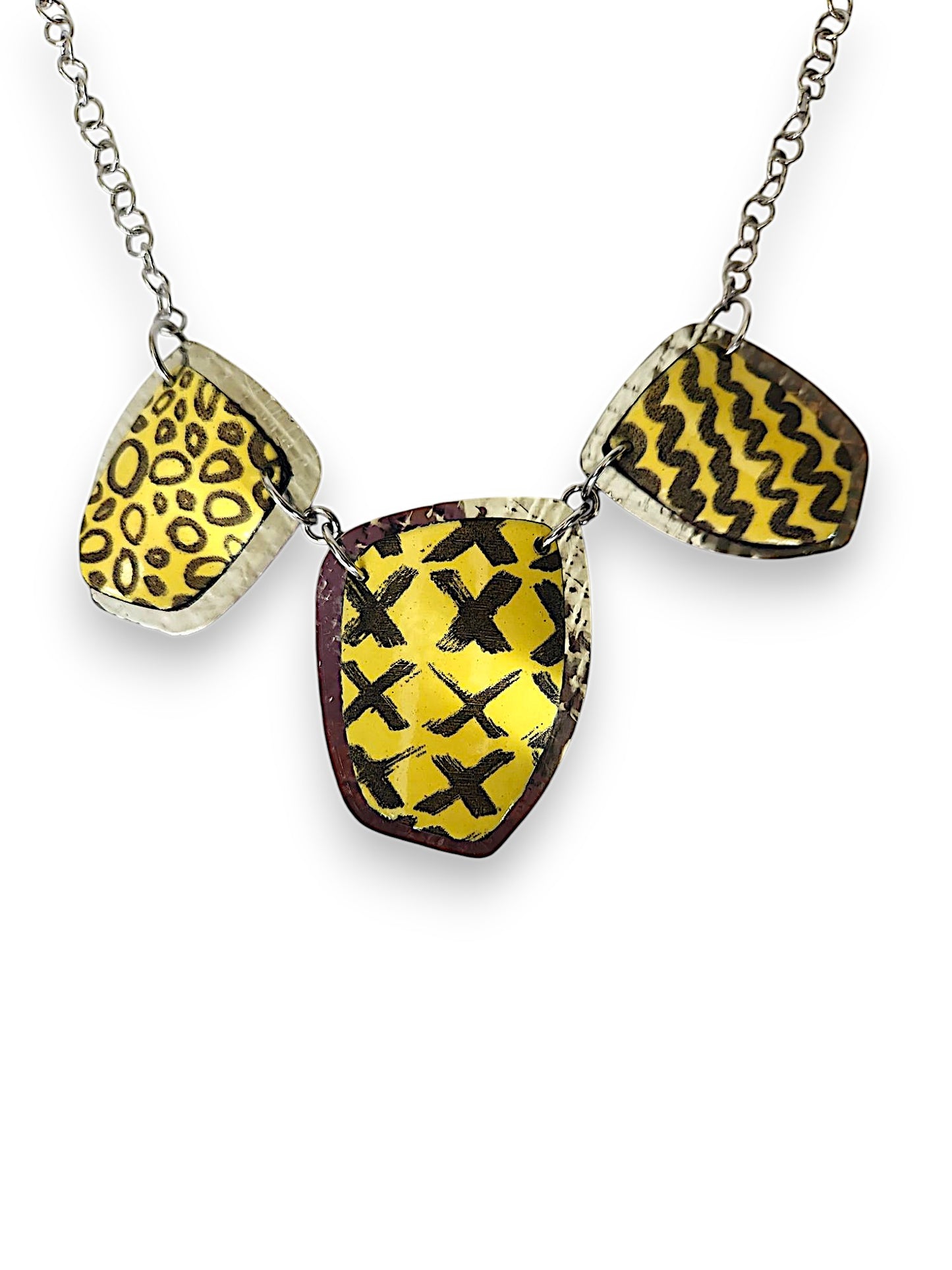 Yellow 3-Way Kaleidoscope Necklace