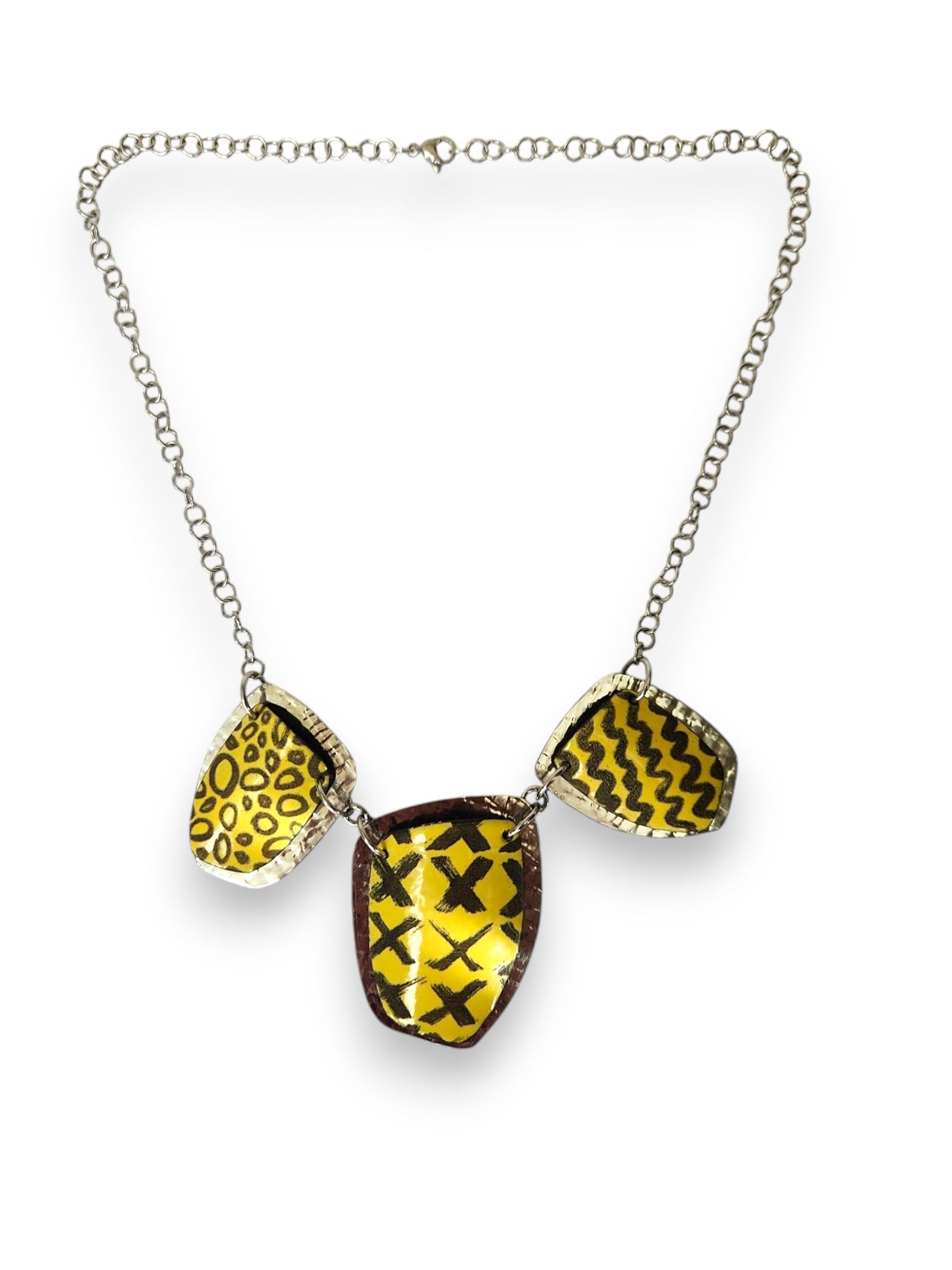 Yellow 3-Way Kaleidoscope Necklace